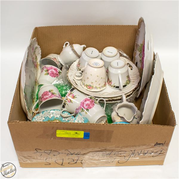 VARIOUS BONE CHINA/PORCELAIN SOME CHIPPED PCS