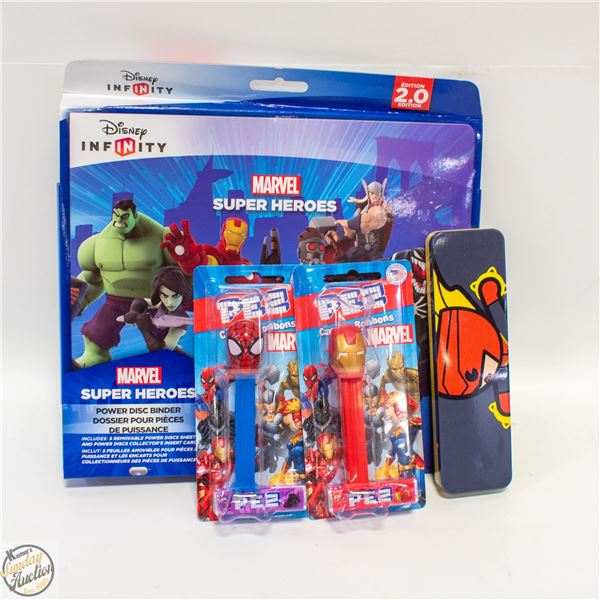 4 DIFFERENT MARVEL COLLECTABLES (3 NEW +