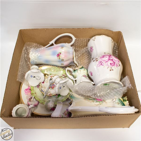 LOT OF VINTAGE BONE CHINA/PORCELAIN - SOME HAVE A