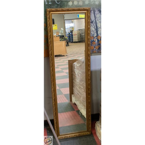 ORNATE FRAMED MIRROR RECTANGLE 51"X15"