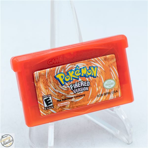GAME BOY ADVANCE POKEMON FIRE RED VERSION GAME
