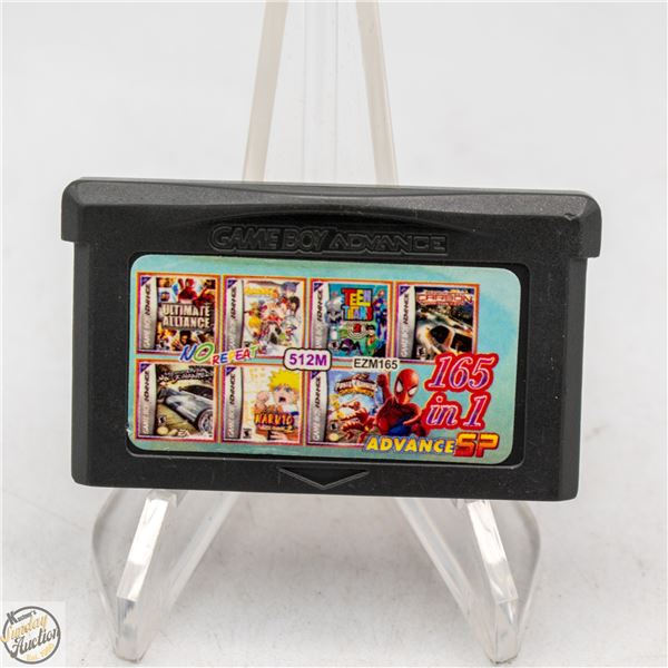 GAME BOY ADVANCE SP 165 IN 1 GAME CARTRIDGE