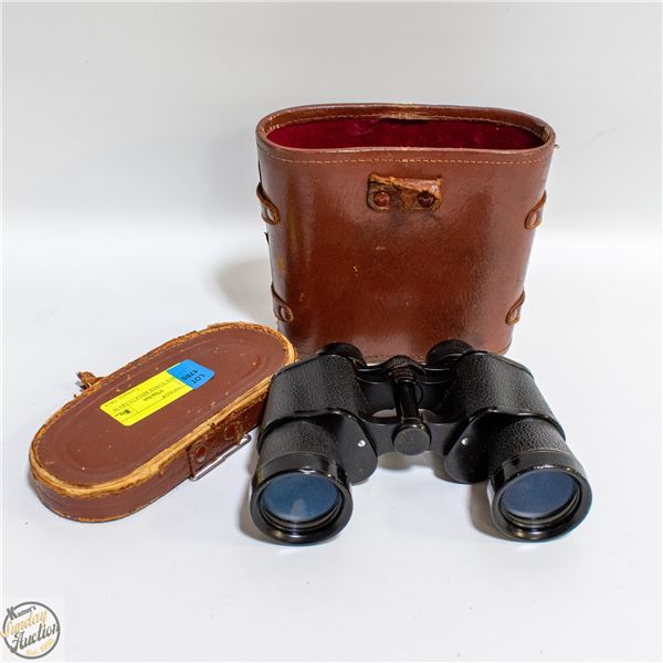 VINTAGE TOWER BINOCULARS IN CASE