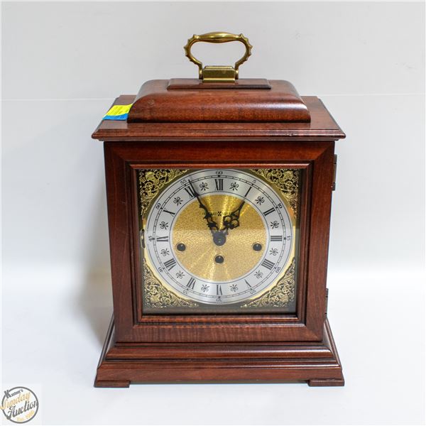HOWARD MILLER BRACKET MANTEL CLOCK WITH KEY