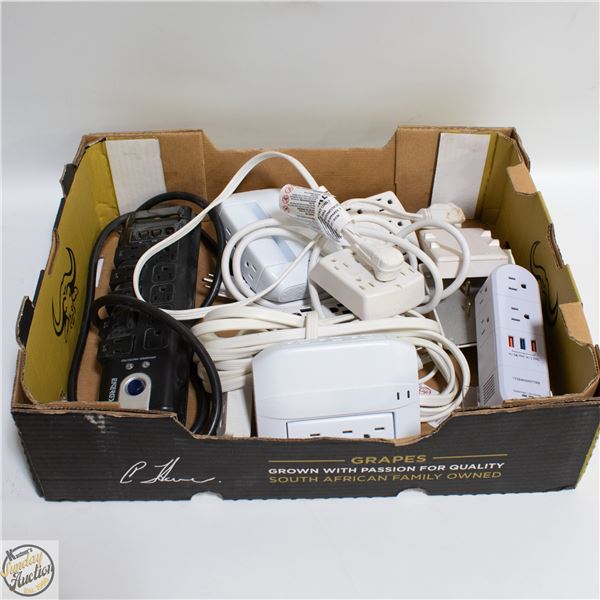 LOT OF VARIOUS PLUG IN AND POWER BARS