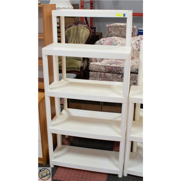 VINTAGE PLASTIC SHELF/ORGANIZER- LOT OF 2