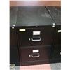 Image 1 : BLACK 2 DRAWER FILE CABINET