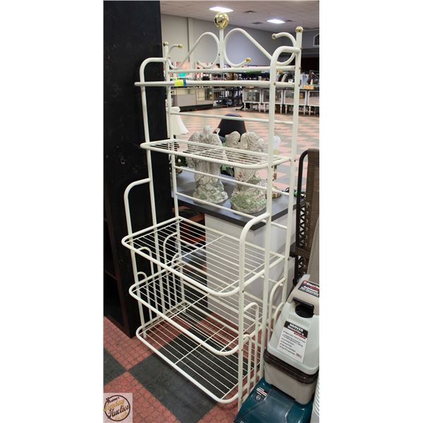 VINTAGE METAL BAKERS RACK 66" X 30" X 16"