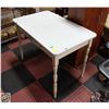 Image 1 : ANTIQUE FARMHOUSE TABLE - ENAMEL TOP