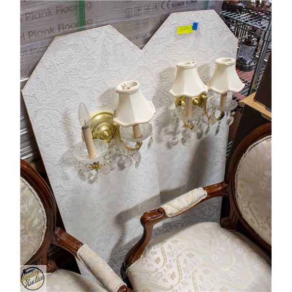 2 PLUG IN WALL SCONCE DÉCOR ON BOARD