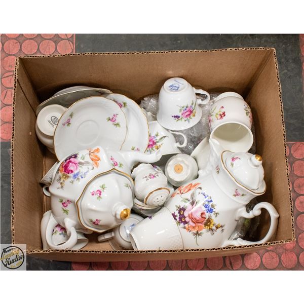 LOT OF CZECHOSLOVAKIA BONE CHINA VARIOUS STYLES