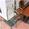 Image 1 : VINTAGE BRASS MAGAZINE RACK