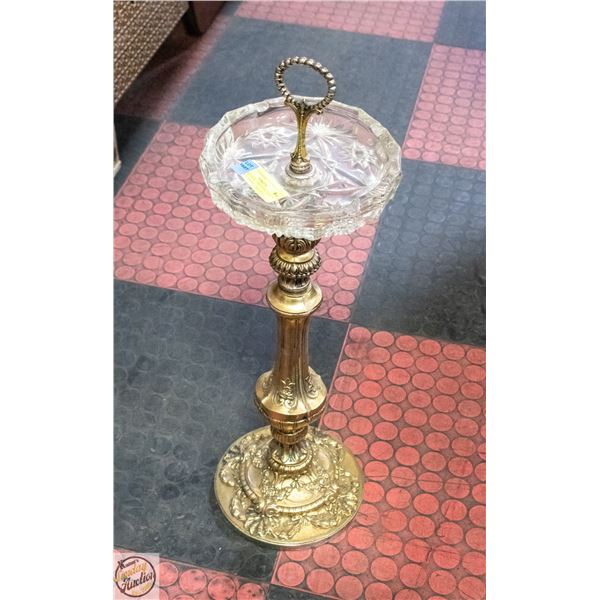 VINTAGE HOLLYWOOD REGENCY FLOOR STANDING ASHTRAY