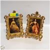 Image 1 : 2 VINTAGE BRASS VICTORIAN PRINTS FRAMED