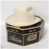 Image 1 : VINTAGE WHITE STETSONS COWBOY HAT IN BOX