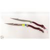 Image 1 : 2 BURGANDY HANDLED SWORDS