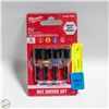 Image 1 : PACK OF MILWAUKEE MAGNETIC NUT DRIVER SET 1-7/8”