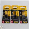 Image 1 : 3 PACKS OF DEWALT IMPACT SCREWDRIVER BITS SQ2