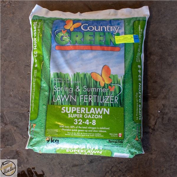 COUNTRY GREEN 32-4-8 LAWN FERTILIZER W/IRON