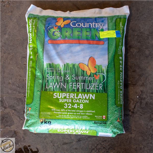 COUNTRY GREEN 32-4-8 LAWN FERTILIZER W/IRON
