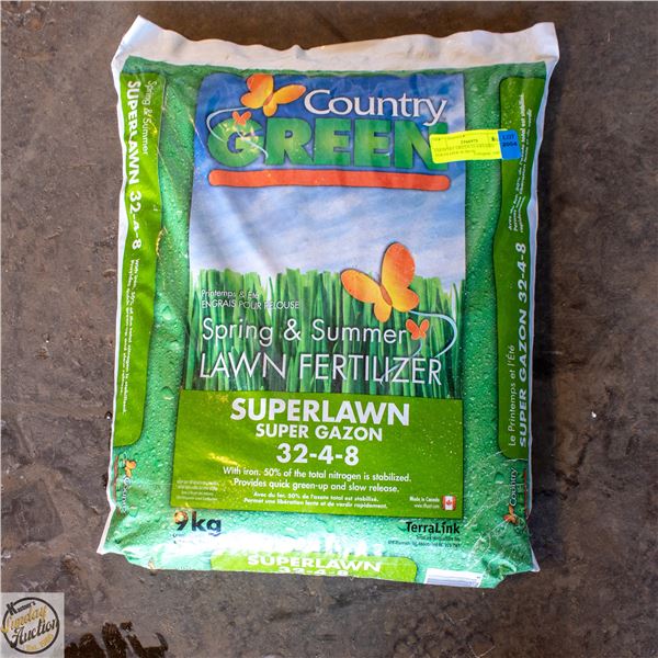 COUNTRY GREEN 32-4-8 LAWN FERTILIZER W/IRON