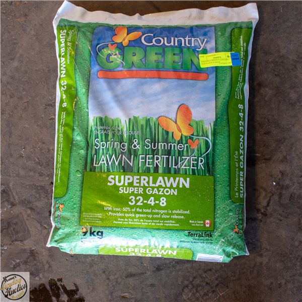 COUNTRY GREEN 32-4-8 LAWN FERTILIZER W/IRON