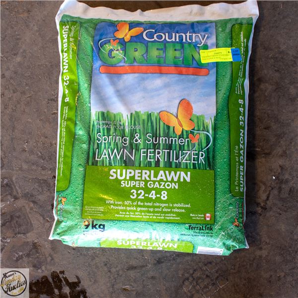 COUNTRY GREEN 32-4-8 LAWN FERTILIZER W/IRON
