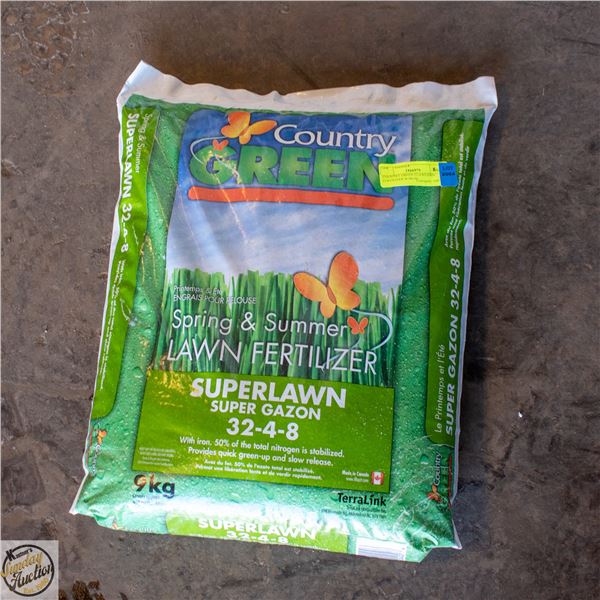 COUNTRY GREEN 32-4-8 LAWN FERTILIZER W/IRON