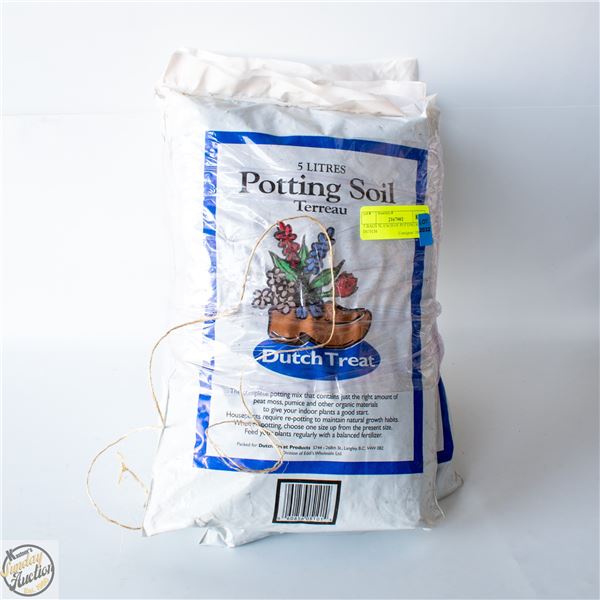 5 BAGS 5L EACH OF POTTING SOIL – DUTCH