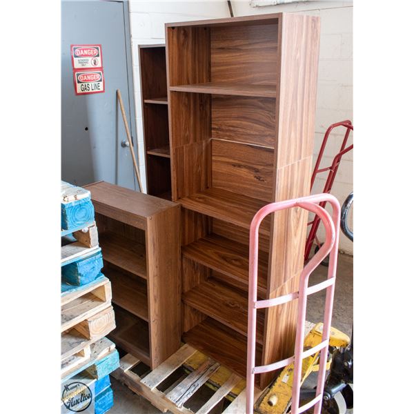 ESTATE PALLET- BOOK CASES- LOT OF 3