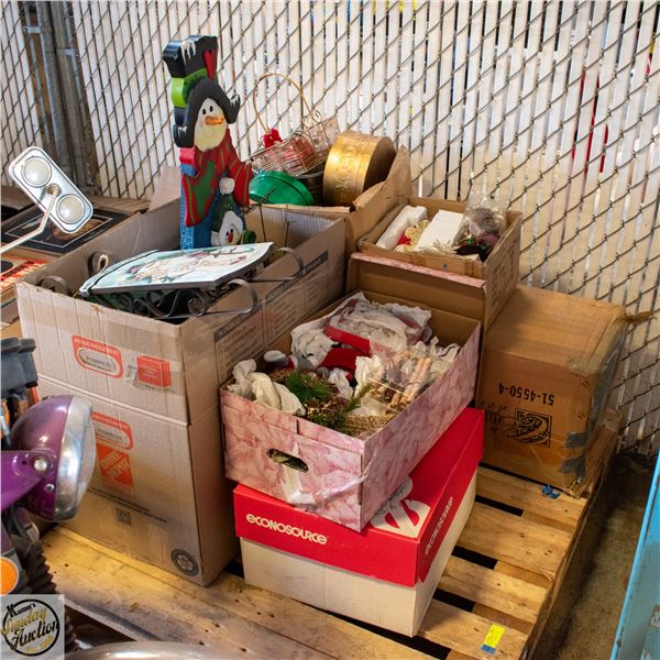 ESTATE PALLET- ASSORTED CHRISTMAS ITEMS