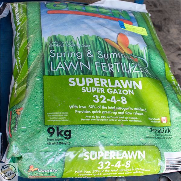 COUNTRY GREEN 32-4-8 LAWN FERTILIZER W/IRON