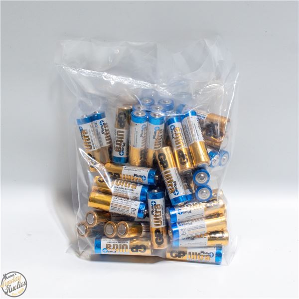 25 X 2 AA ALKALINE BATTERIES 50 TOTAL