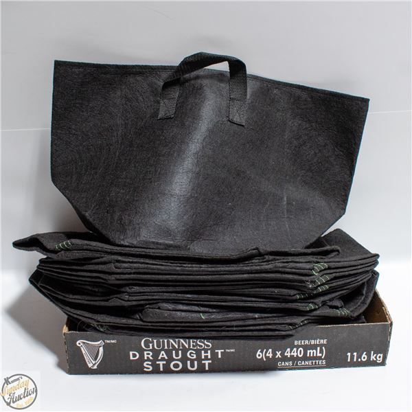 10 X 3 GALLON FABRIC GROW BAGS WITH HANDLES