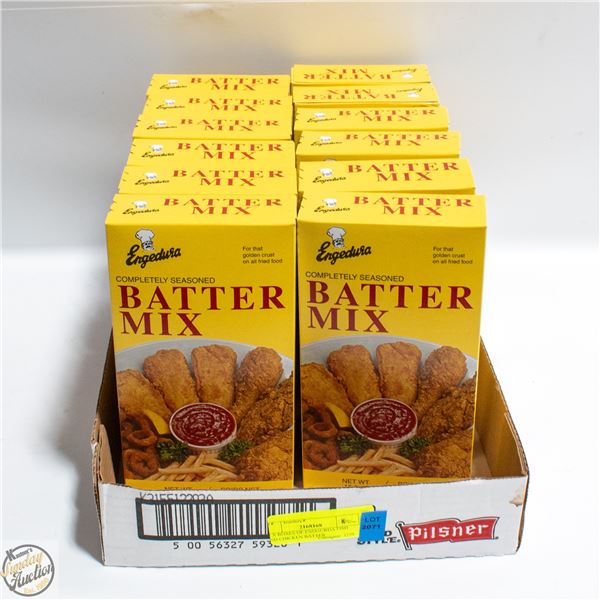 12 X BOXES OF ENDGURDA FISH AND CHICKEN BATTER
