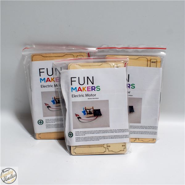3 ELECTRIC MOTORS BUILDING KITS FOR KIDS