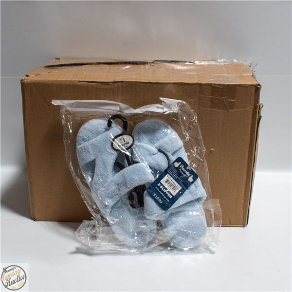 10 PRS BABY BLUE LADIES HOUNDS SLIPPERS SZ 7/8