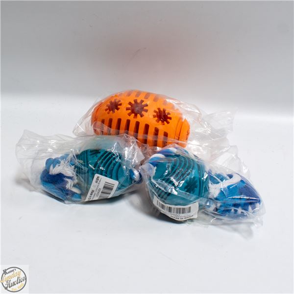3 X NEW DOG TOYS