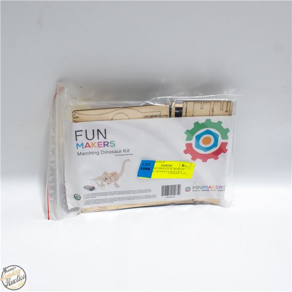 MARCHING DINOSAUR+REMOTE CONTROL WOODEN CRAFT KIT