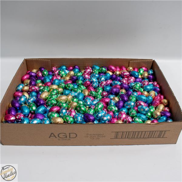 APPROX 11LBS MILK CHOC. FOIL WRAPPED EASTER EGGS