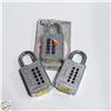 Image 1 : 3 X COMBINATION LOCKS