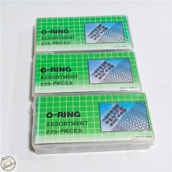 3 X 225 PIECE O-RING SETS