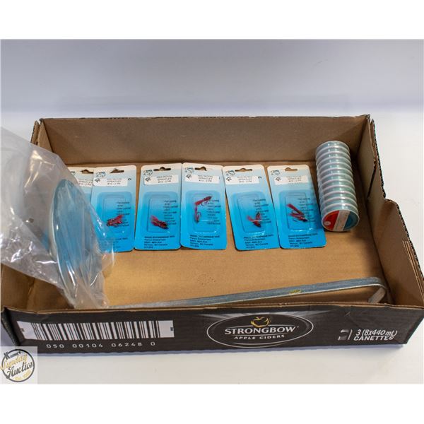 6 X 2PK RED ROYAL SPARTLEY 12 SPOOLS MONOFILAMENT