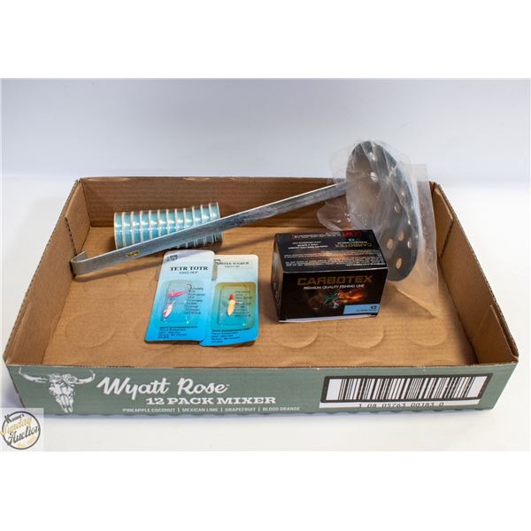 ICE FISHING LOT - SCOOP, 10 X CARBOTEX PREMIUM