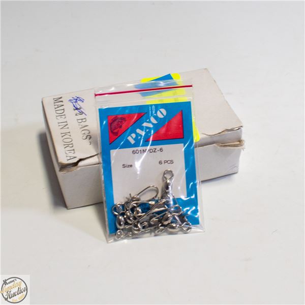 BOX OF 10 PACKS OF 6 SWIVELS