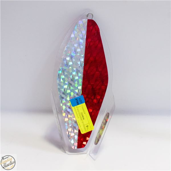 2 TONE HOLOGRAPHIC 10” FISHING FLASHER/DODGER