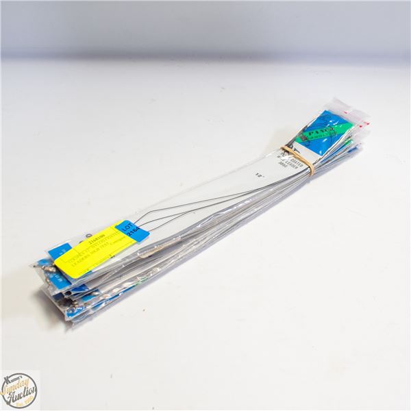 12X3PKS 12” NYLON COATED WIRE LEADERS 30LB TEST