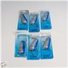 Image 1 : 6 X SALMON CATCHERS #307-65 SILVER/BLUE SCALE