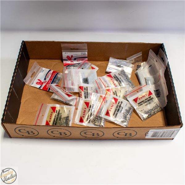 20 X BAGS ASSORTED WEIGHTS SOME EAGLE CLAW