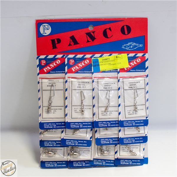 FULL CARD OF COASTLOCK SWIVELS #606 DZ-4,5&6